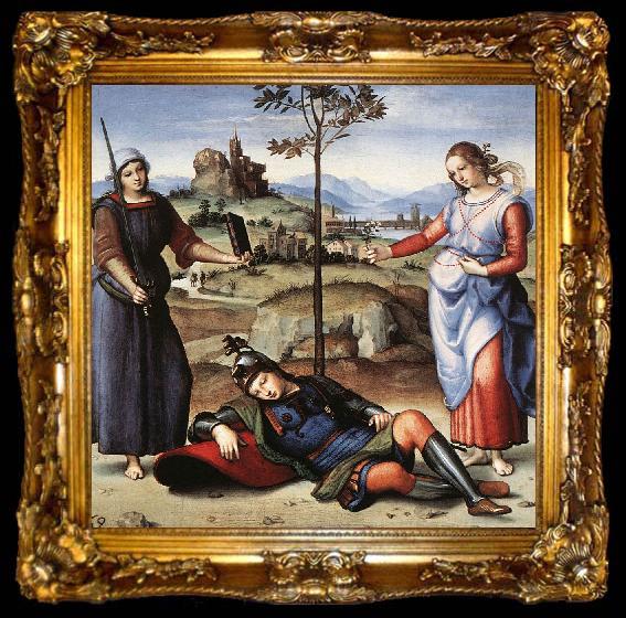 framed  RAFFAELLO Sanzio Allegory (The Knight